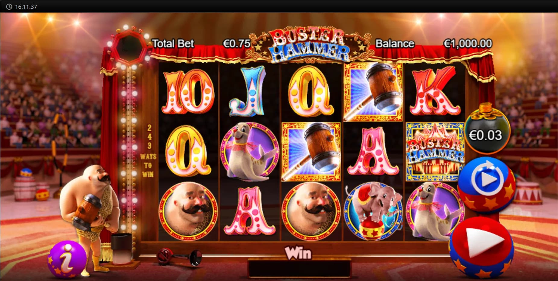 Buster Hammer Reelplay Ex Chance Interactive Logo